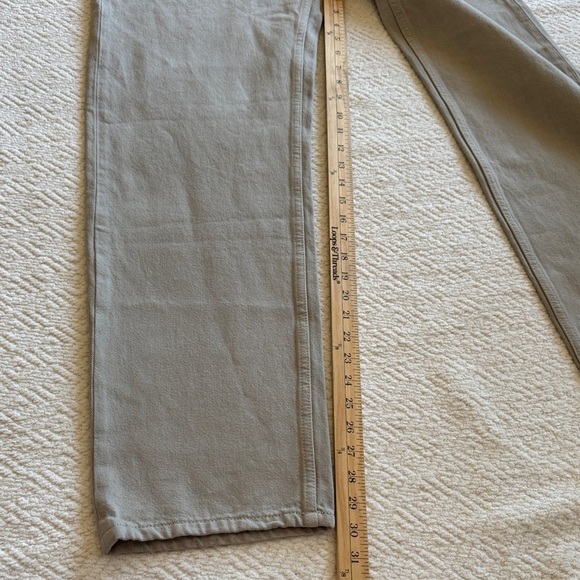 NWOT Zara Men's Beige Jeans with Black Abstract Design Sz 31 - Picture 6 of 8